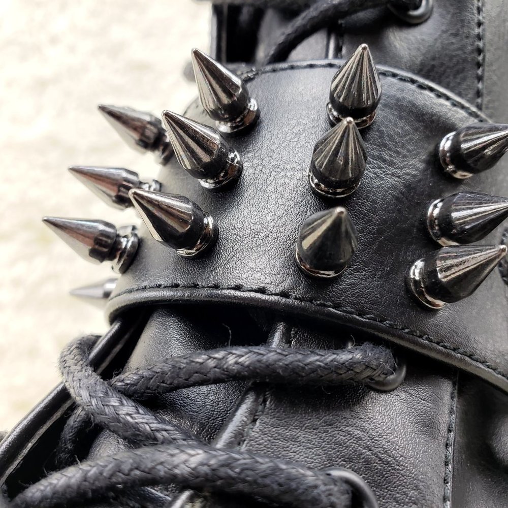 Swing 327 Knee High Platform Goth Punk Rock Boots Swing RESTOCKED - Picture 9 of 16